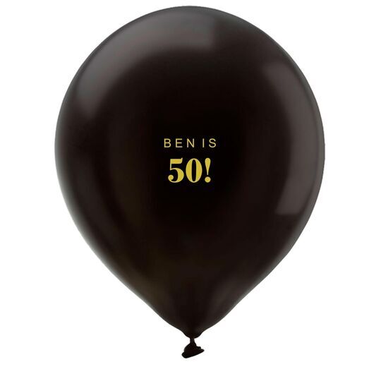 Big Year Printed Latex Balloons